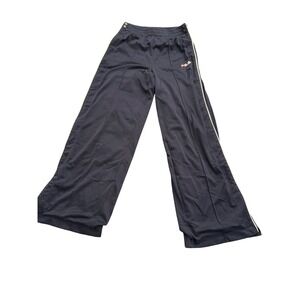 Fila 90's  Mens Pull Away Pants Navy Blue White Stripe Sides Wide Leg Small
